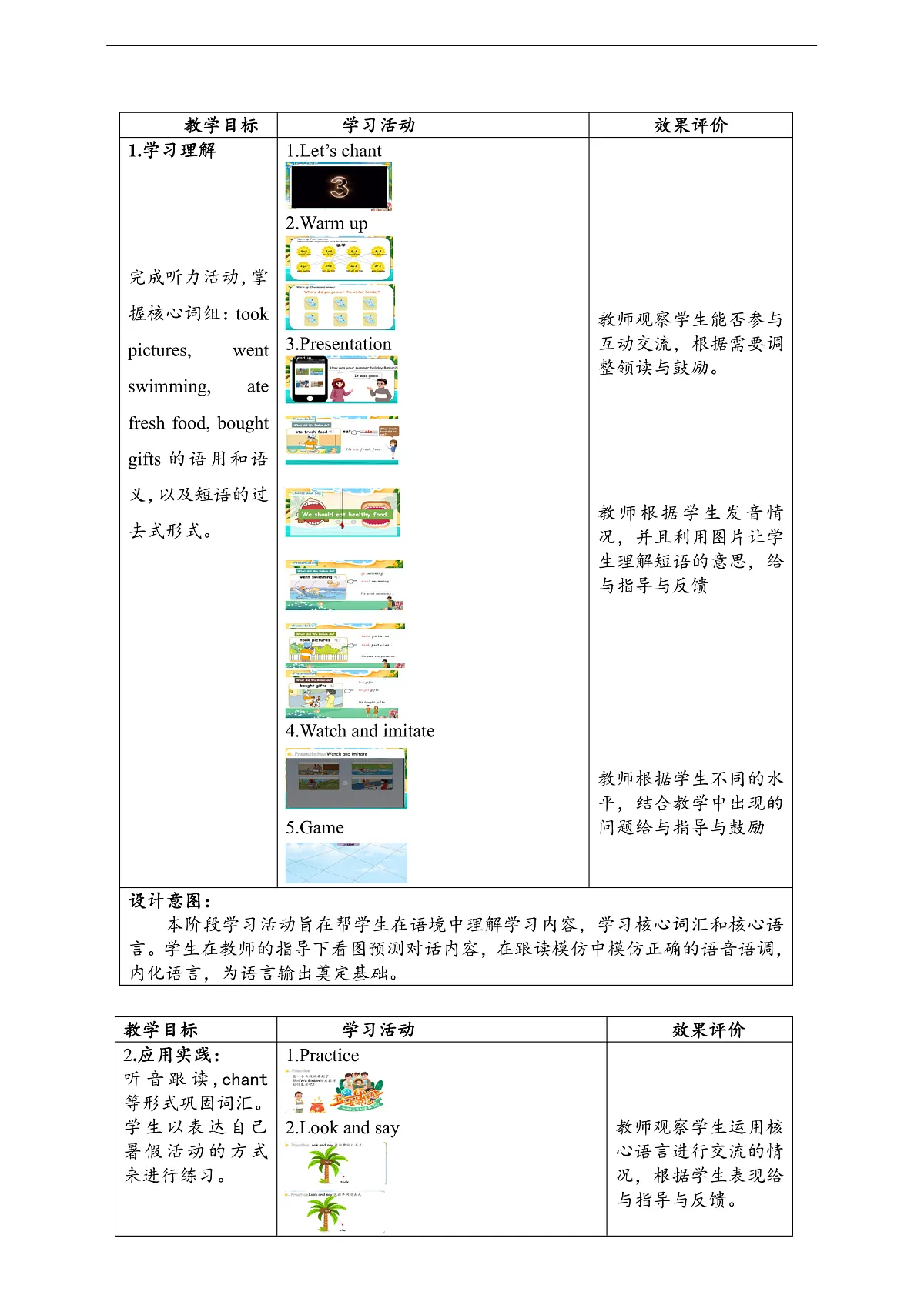 人教版（PEP）英语六下Unit3 Where did you go B let's learn 单元整体教学设计第2页