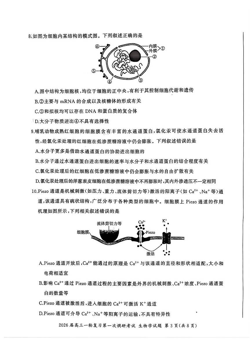 生物试题（D）第3页