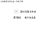 2026年春北师大一年级数学下册 1.7  做个加法表（课件）