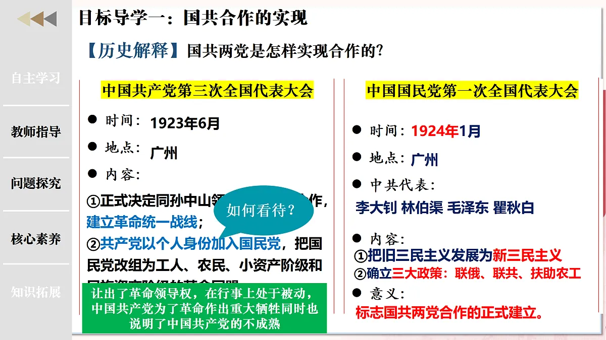 第13课国共合作与北伐战争（任务型教学课件）历史统编版2024八年级上册第6页