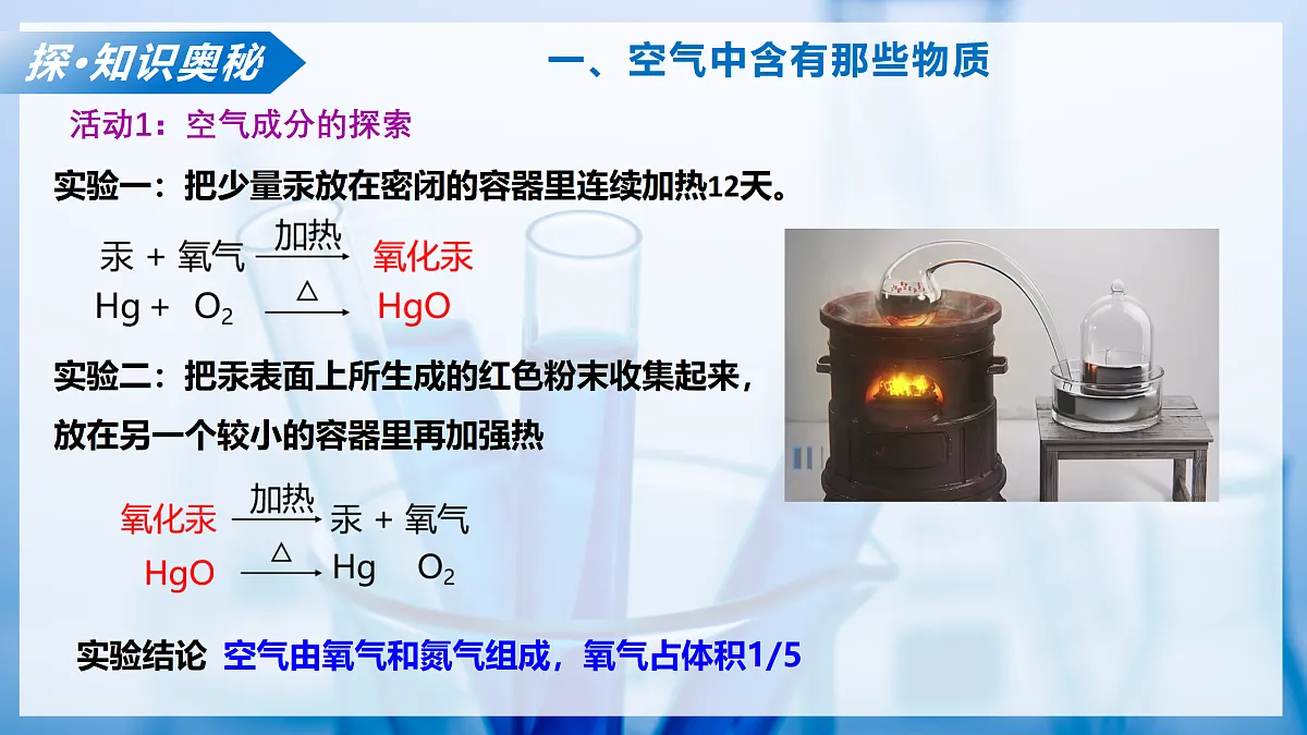 课题1 空气的成分（教学课件）化学沪科版五四学制2024八年级全一册第8页