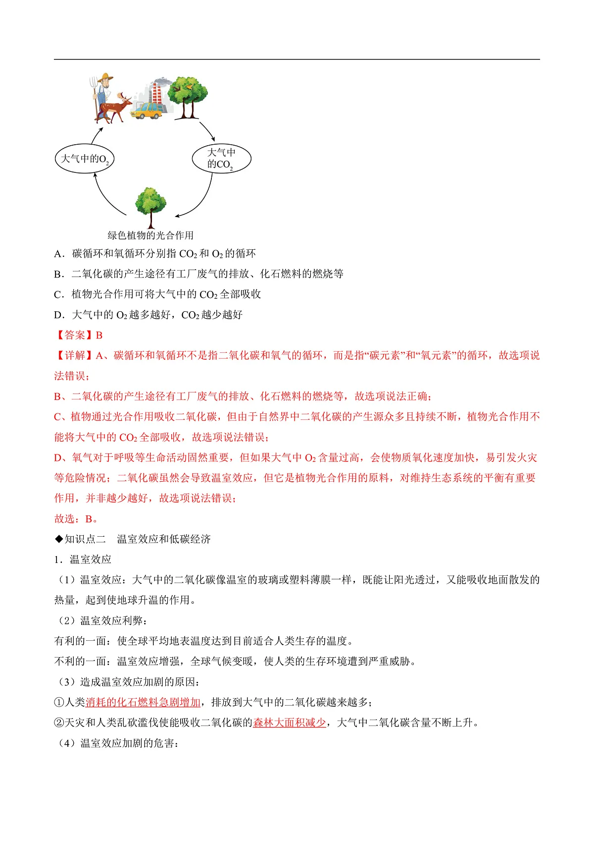 课题2 氧气和二氧化碳的性质 第3课时（同步讲义）（解析版）第3页