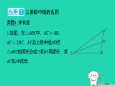 2025秋七年级数学上册拔尖专训1三角形中三条重要线段的灵活应用习题课件鲁教版五四制（含答案）
