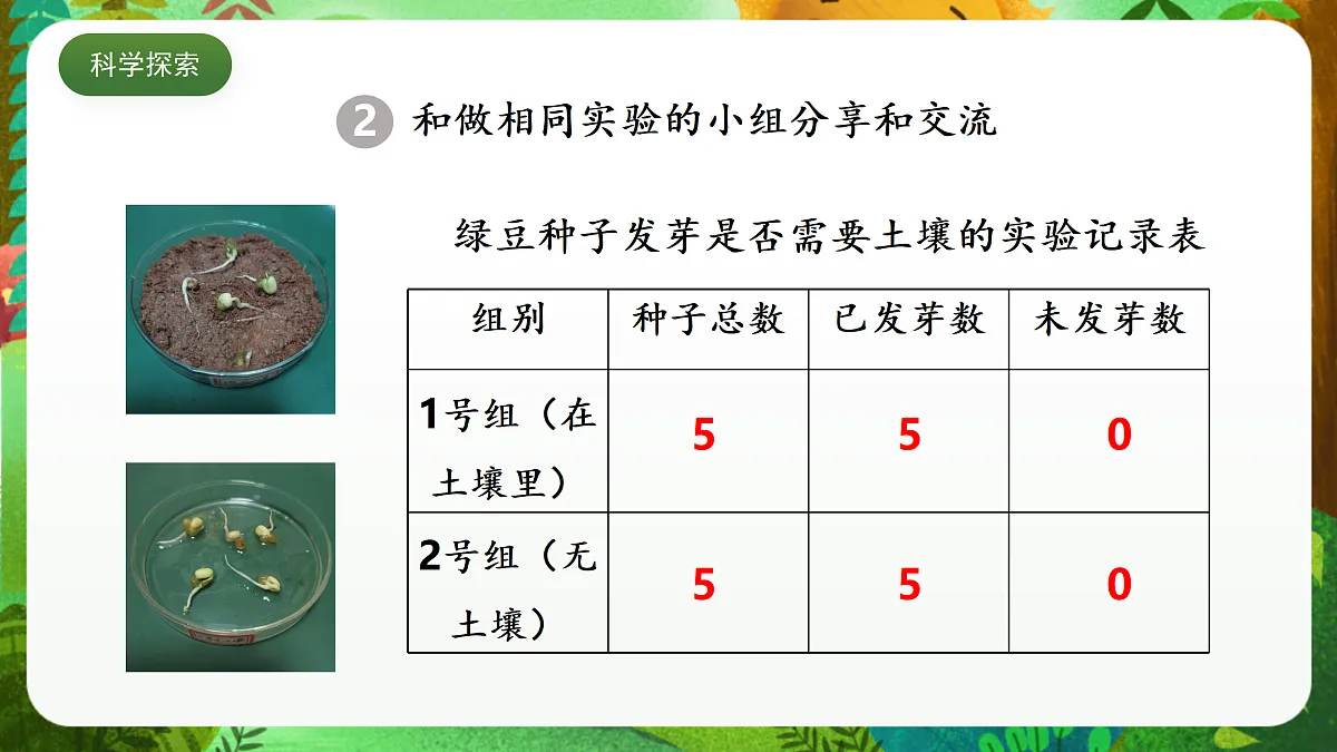 教科版（2017）科学五下1.2《 比较种子发芽实验》 课件第7页