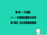 2025秋八年级数学上册第5章一次函数5.3一次函数的图象与性质第1课时正比例函数的图象作业课件新版苏科版（含答案）
