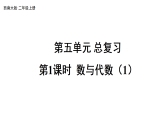小学数学新西师版二年级上册第五单元总复习第一课时 数与代数（1）教学课件（2025秋版）