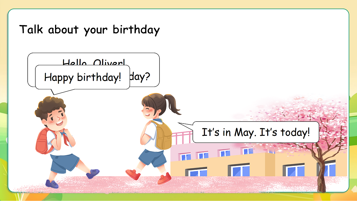 人教版（PEP）英语五下Unit3 My school calendar Part B let's talk 课件第7页