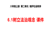初中  政治 (道德与法治)  人教版（2024）  八年级上册（2024）  第二单元6.1树立法治观念 课件