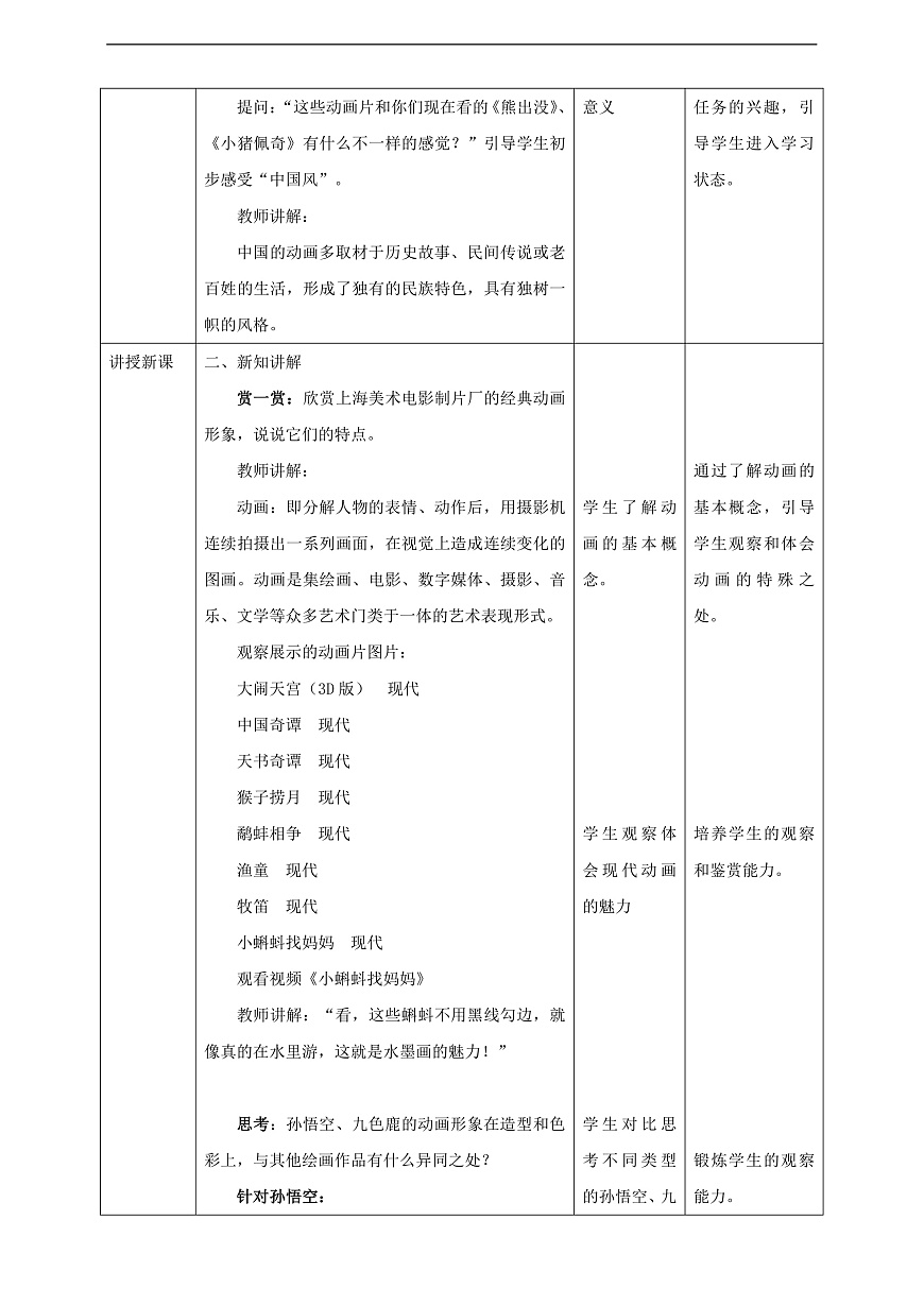 第13课《动画世界》核心素养教学设计第2页