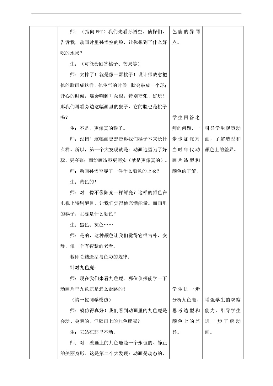 第13课《动画世界》核心素养教学设计第3页