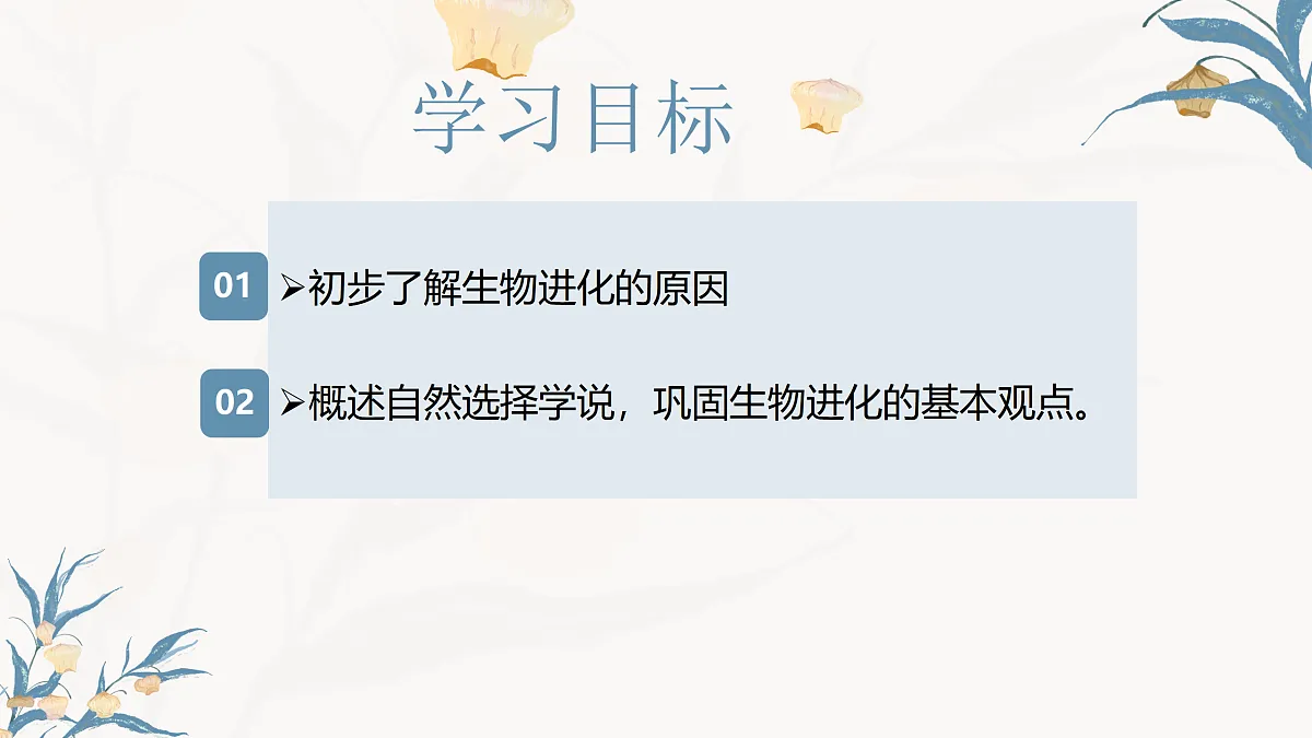 【核心素养目标】冀少版初中生物八年级下册6.3.3《生物进化的原因》课件第2页