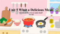 英语人教版（2024）Unit 5 What a Delicious Meal! Section A  1a-1d背景图ppt课件