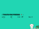 2025秋七年级数学上册第3章代数式3.2代数式的概念第1课时代数式的概念习题课件新版苏科版（含答案）