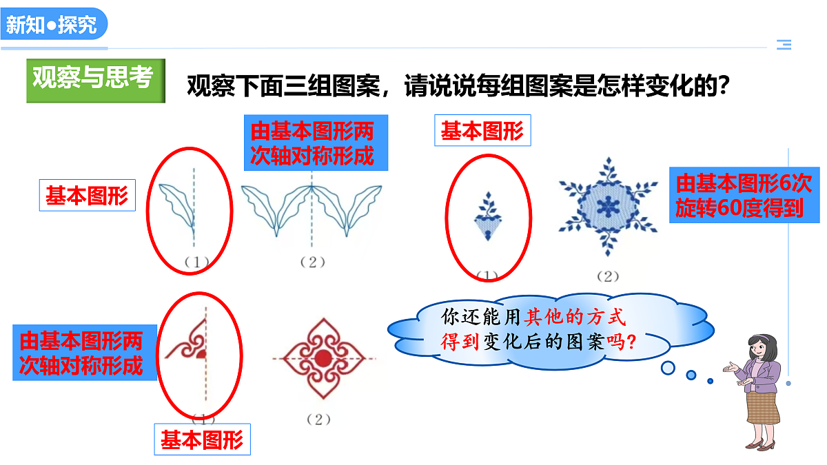 16.5利用图形的平移、旋转和轴对称设计图案（教学课件）数学冀教版2024八年级上册_处理后第6页