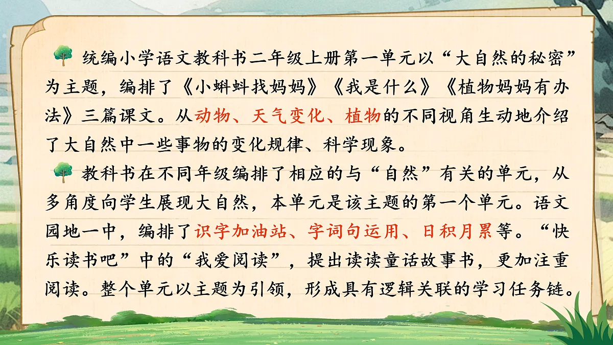 《第一单元统整：探索大自然的秘密》第3页