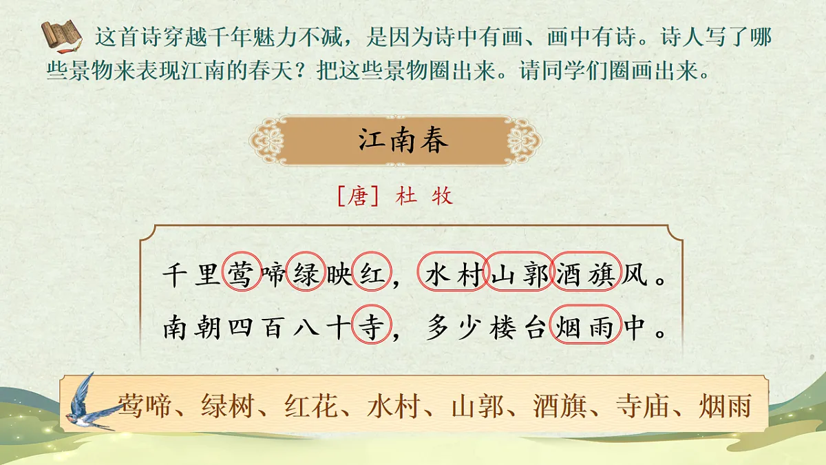 六上第六单元《18.古诗三首》课件第二课时第7页