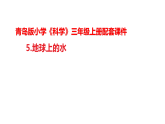 5.《地球上的水》（表格式教案+课件）青岛版（54制）三年级科学上册