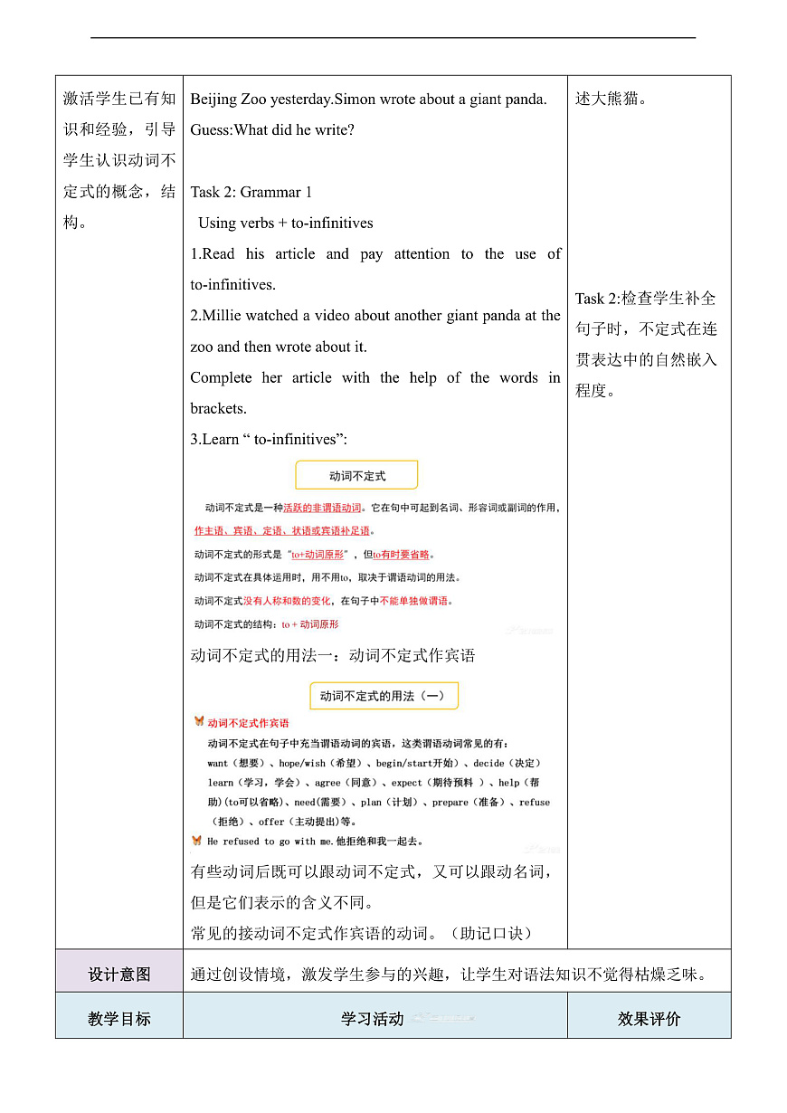 【教学评一体化】Unit 5 Wild animals第3课时Grammar 教学设计-新译林八上第3页