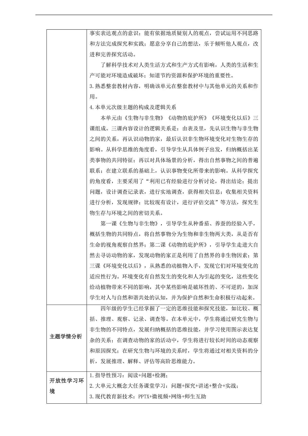 苏教版（2024）科学四下 第五单元 单元整体设计第3页