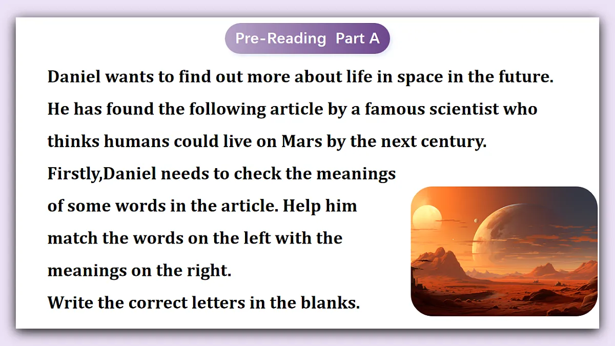 译林版英语九下 Unit 4《Life on Mars》第2课时 Reading 课件第7页