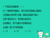 2025秋七年级数学上册第1章有理数1.5有理数的大小比较习题课件新版华东师大版