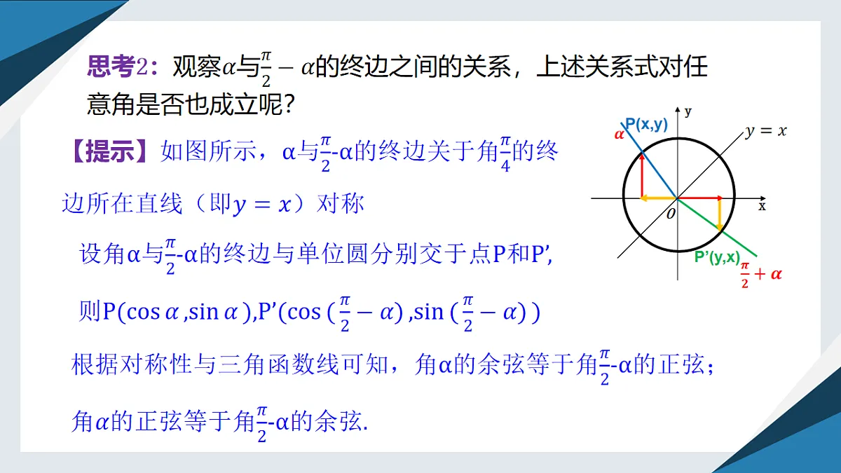 7.2.4 诱导公式（二）（同步课件）-【上好课】2024-2025学年高一数学同步精品课堂（人教B版2019必修第三册）第5页