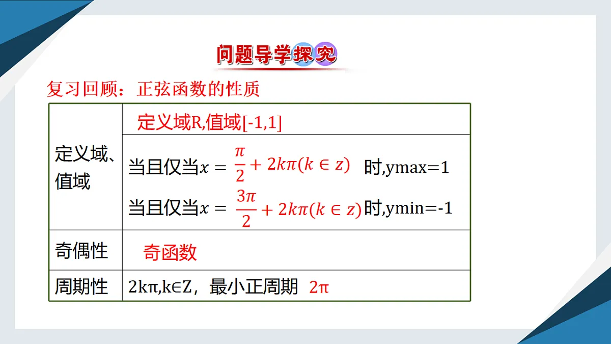 7.3.1 正弦函数的性质与图象（二）（同步课件）-【上好课】2024-2025学年高一数学同步精品课堂（人教B版2019必修第三册）第4页