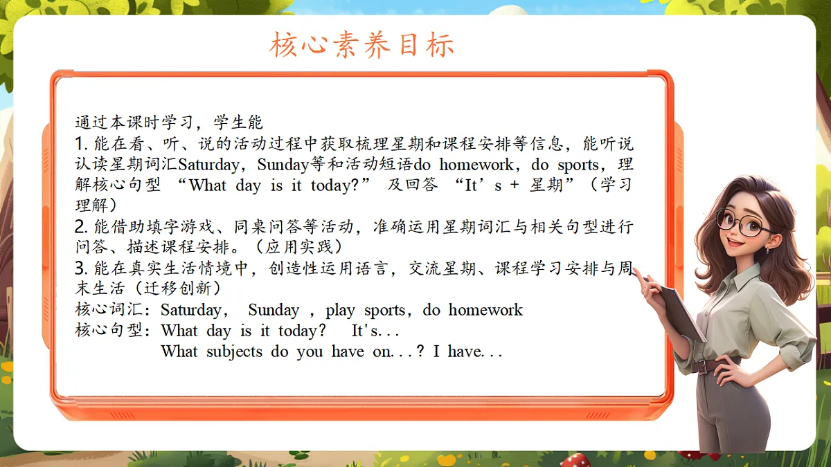 陕旅版四上英语Unit 6 Lesson 2 Part A Let's learn 教学课件第2页
