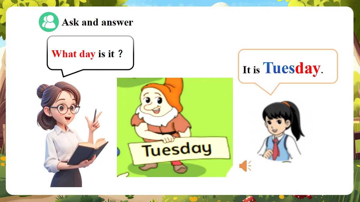陕旅版四上英语Unit 6 Lesson 2 Part A Let's learn 教学课件第7页