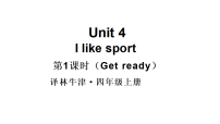 译林版（三起）（2024）四年级上册（2024）Unit 4 I like sport教学ppt课件