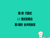 2025秋七年级数学上册第2章代数式2.3整式的概念第2课时合并同类项课件新版湘教版（含答案）