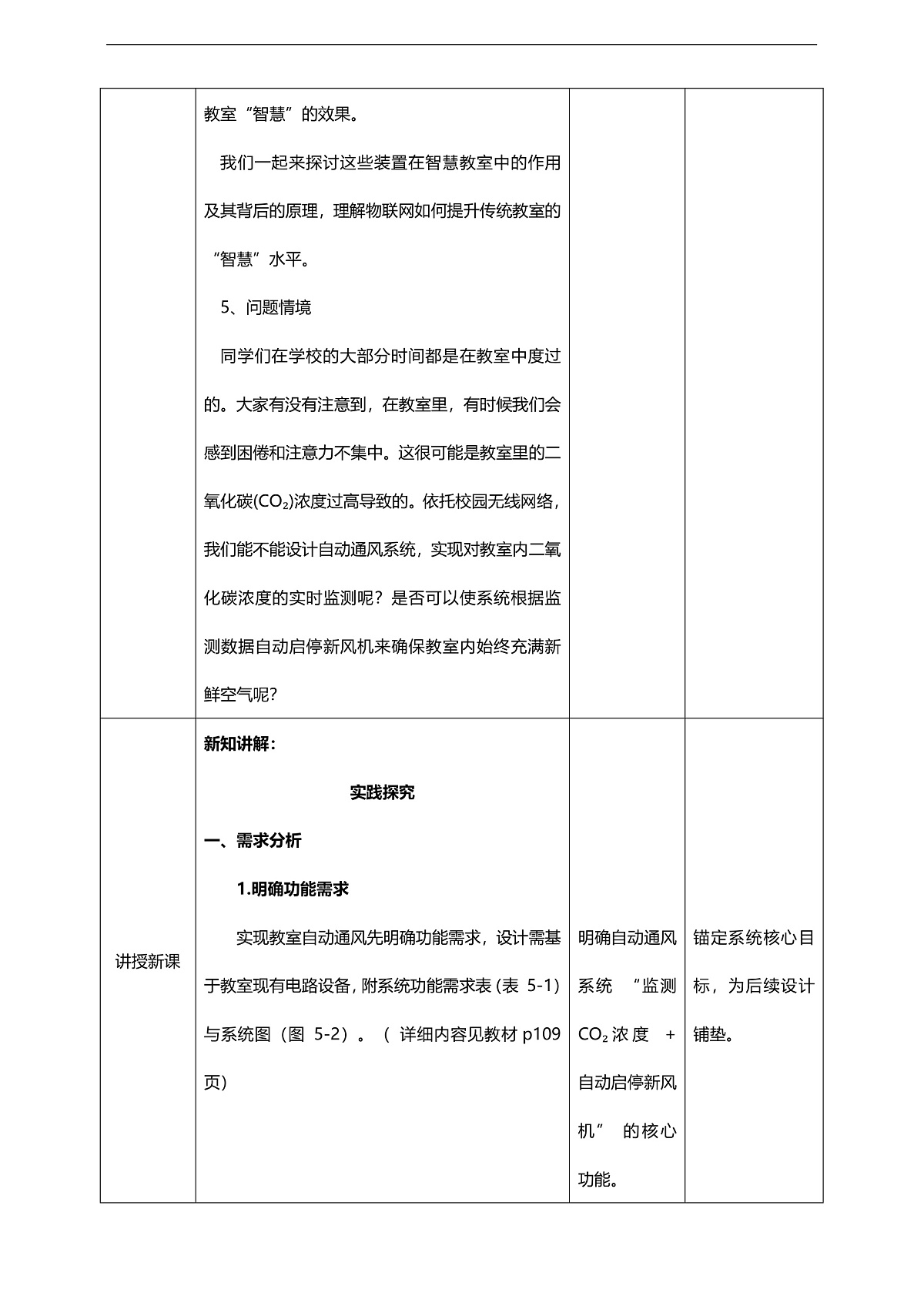 第5单元第14课《自动通风系统的设计》教案第3页