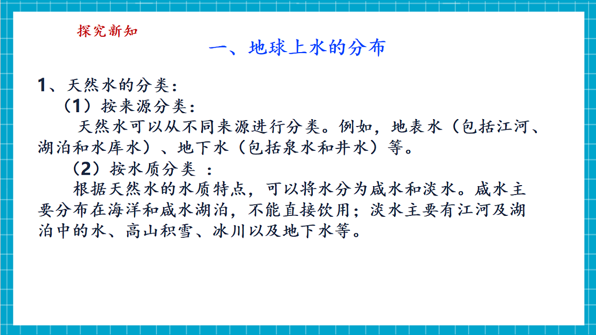 浙教版八上科学 4.1 人类家园中的水（1）第5页