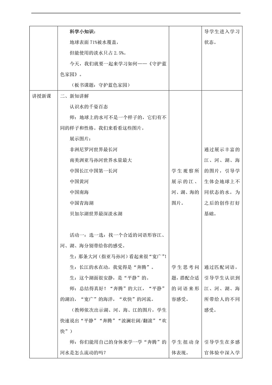 二上第十七课《守护蓝色家园》核心素养教学设计第2页
