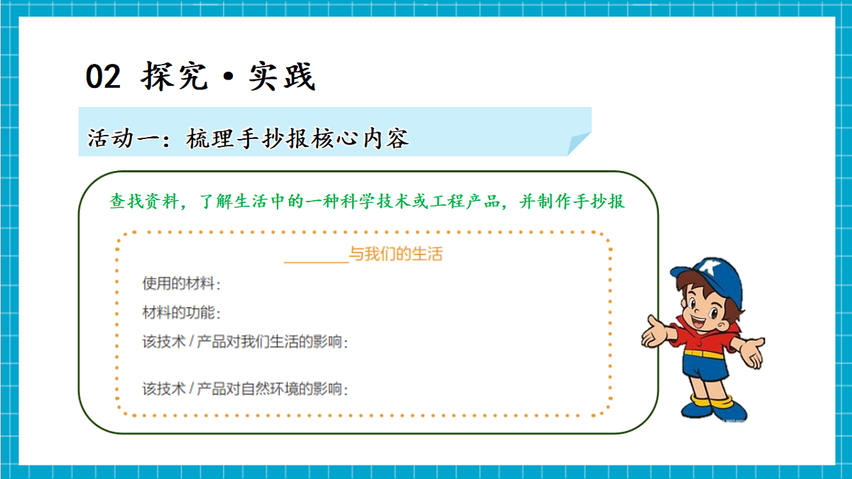 5.25 “科技与生活”手抄报（教学课件）第7页