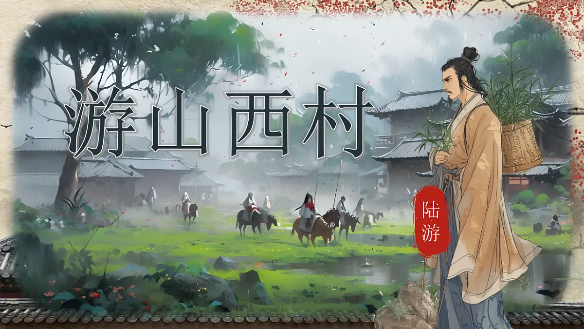 21《古代诗歌五首》（游山西村）（己亥杂诗（其五））第3页