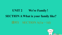 初中人教版（2024）Unit 2 We're Family! Section A说课课件ppt