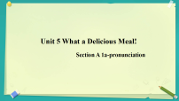 初中英语人教版（2024）八年级上册（2024）Unit 5 What a Delicious Meal! Section A Pronunciation课文内容ppt课件
