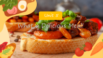人教版（2024）八年级上册（2024）Unit 5 What a Delicious Meal! Section B背景图课件ppt