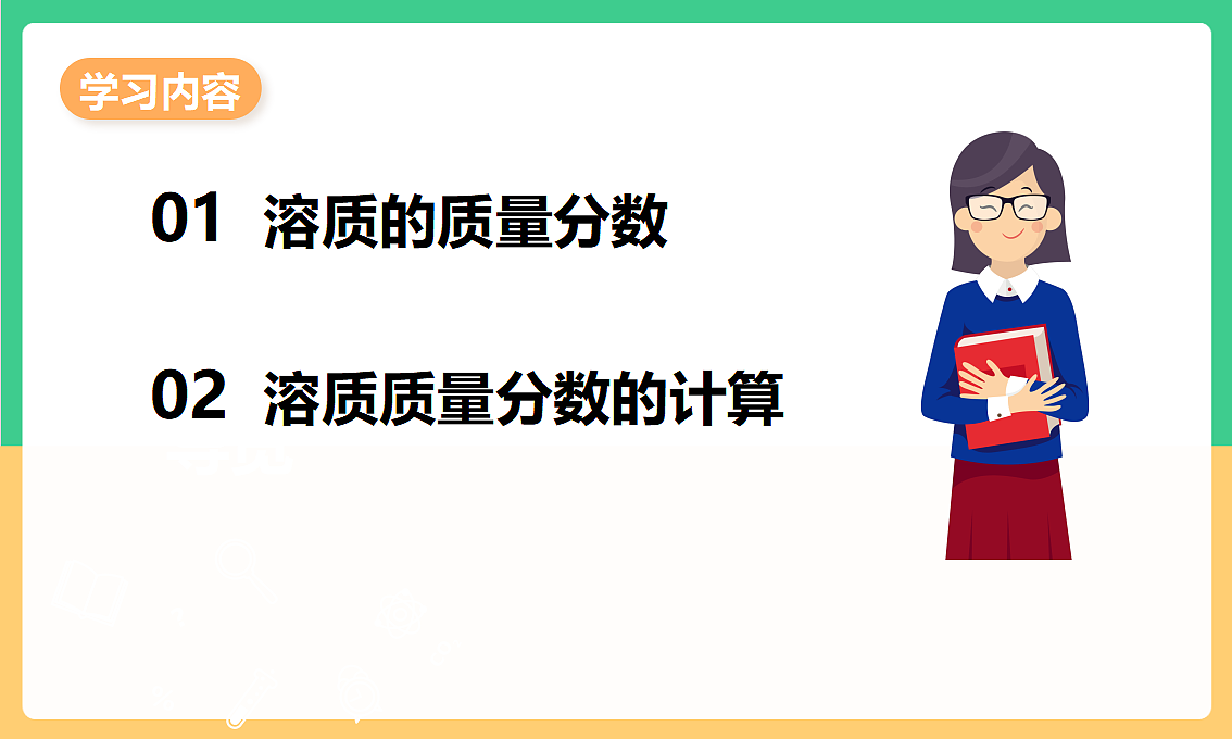 人教版化学九下第九单元 课题3《溶质的质量分数》（第1课时）（教学课件）第2页