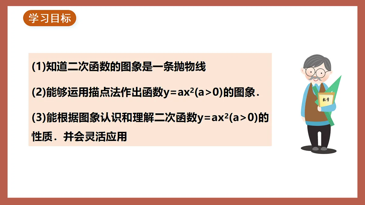 湘教版数学九年级下册1.2《二次函数的图象与性质（1）》（同步课件）第2页