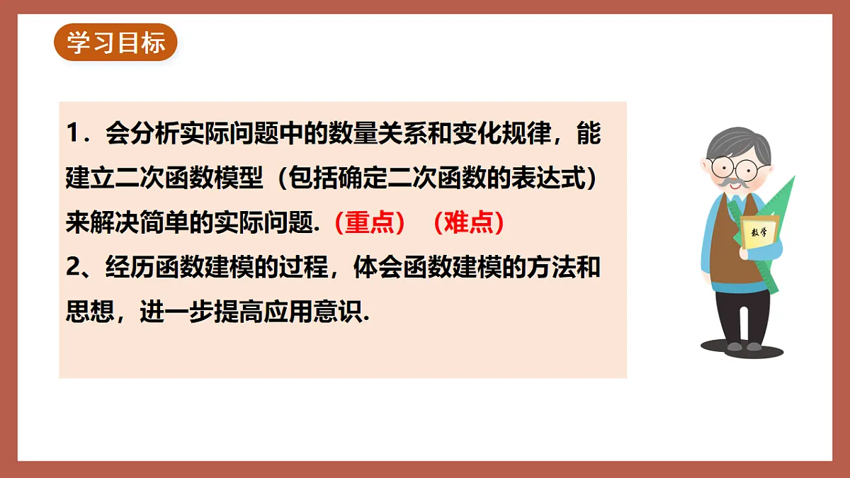 湘教版数学九年级下册1.5《二次函数的应用（1）》（同步课件）第2页