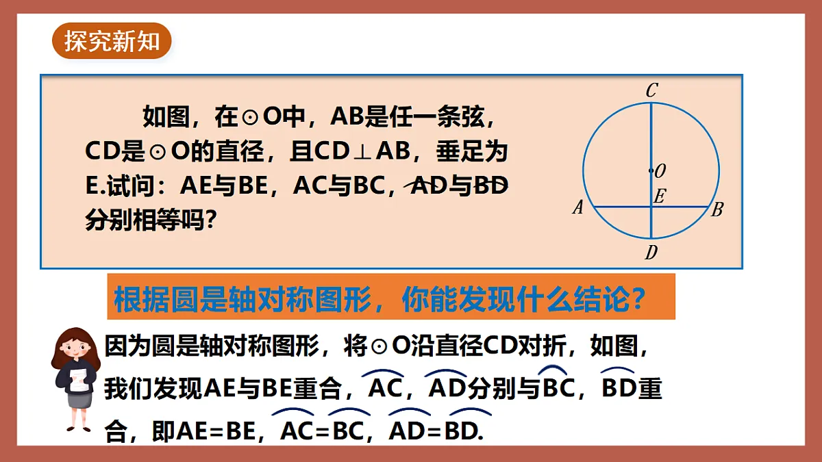 湘教版数学九年级下册2.3《垂径定理》（同步课件）第4页