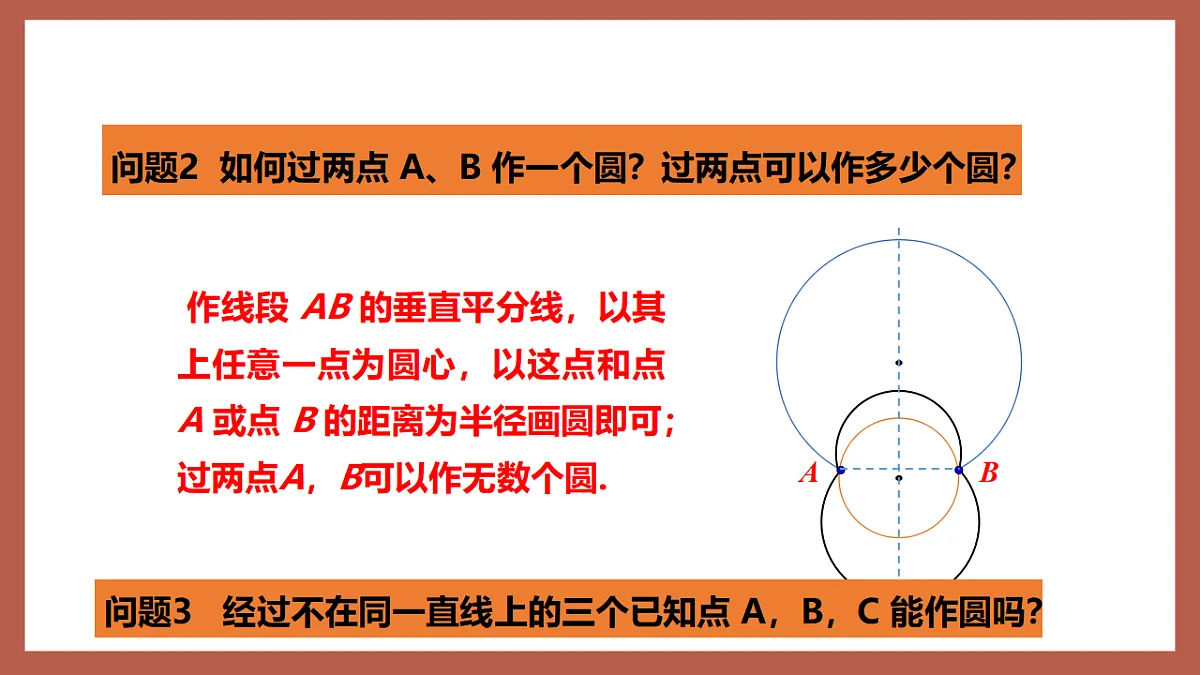 湘教版数学九年级下册2.4《过不共线三点作圆》（同步课件）第5页