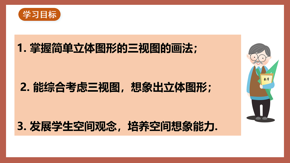 湘教版数学九年级下册3.3《三视图（2）》（同步课件）第2页
