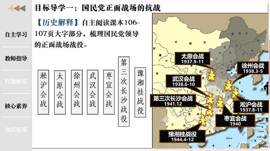 第18课全民族抗战中的正面战场和敌后战场（任务型课件）历史统编版2024八年级上册第5页