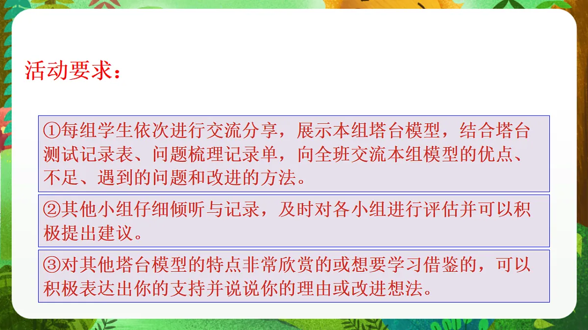 教科版（2017）科学六下1.7《评估改进塔台模型》课件第7页