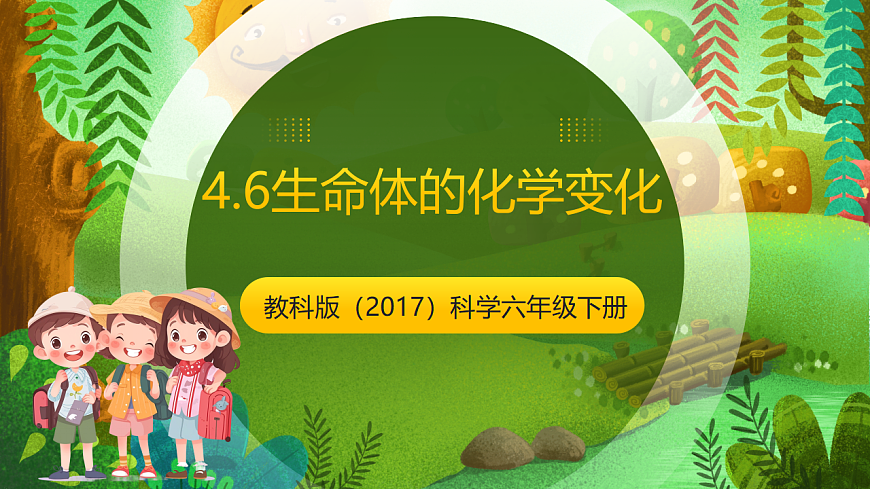 教科版（2017）科学六下4.6《生命体的化学变化》课件第1页
