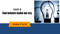 初中英语鲁教版（五四学制）（2024）九年级全册Unit 6 Sad movies make me cry. Section A完美版教学ppt课件