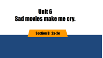 初中英语鲁教版（五四学制）（2024）九年级全册Unit 6 Sad movies make me cry. Section B一等奖教学ppt课件